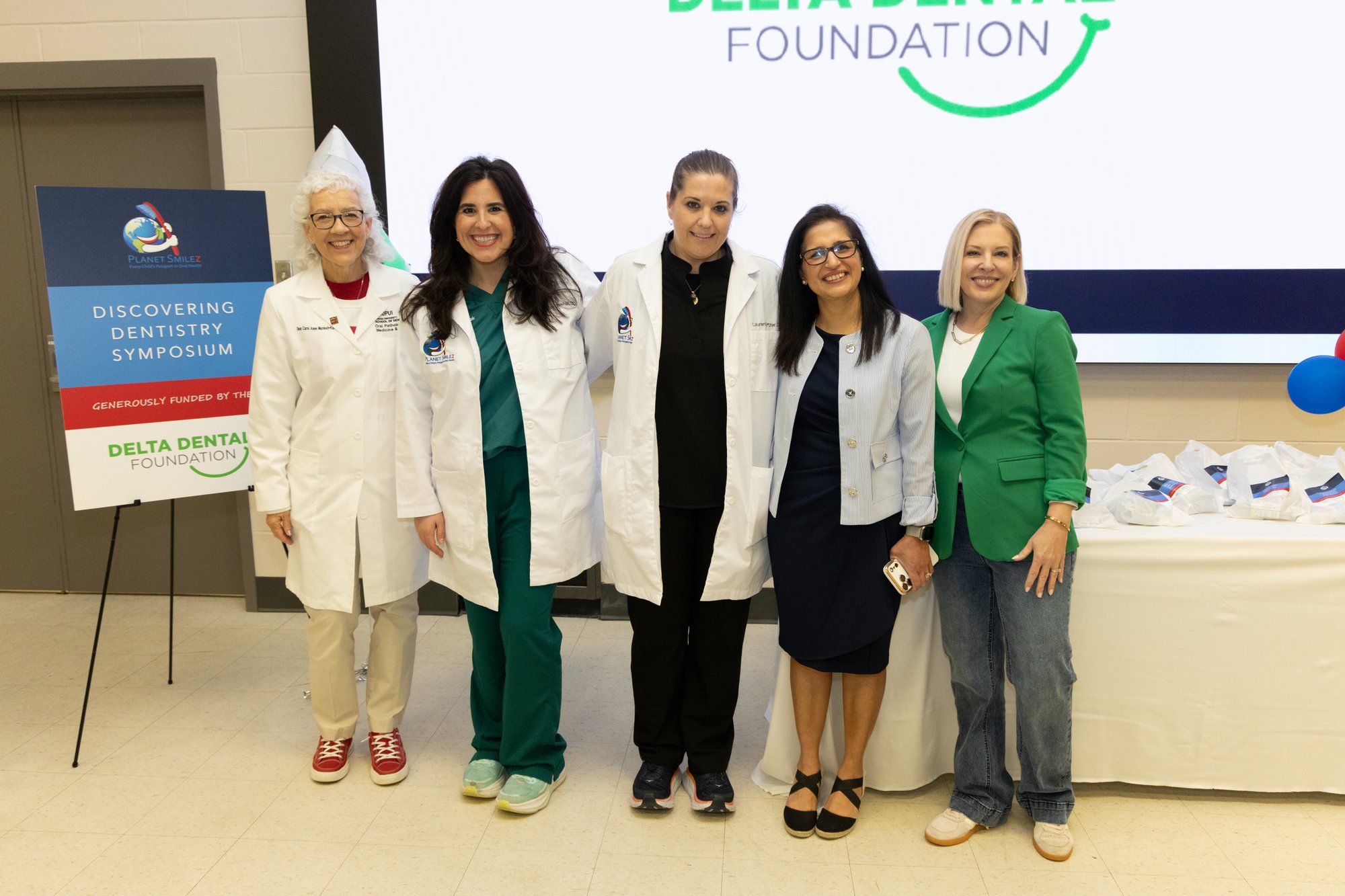 IUSD Dean Carol-Anne Murdoch Kinch, Dr. Kathryn Pawlak, Dr. Lauren Gritzer, Nelly Chawla and Holli Seabury